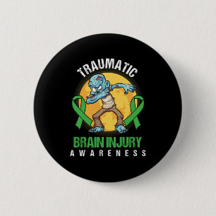 Brain Tumour Awareness Brain Surgery Gift Traumati 6 Cm Round Badge