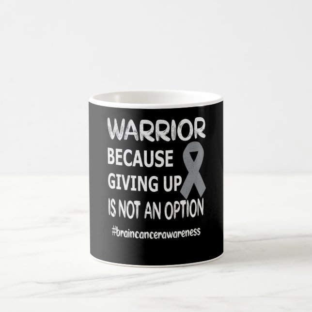 Brain Tumour Awareness Month Brain Tumour Warrior Coffee Mug (Center)