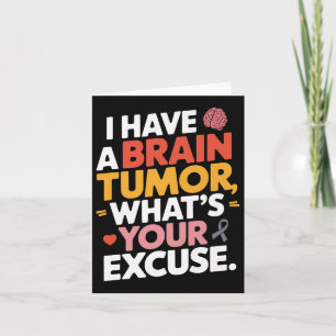 Brain Tumour Awareness Month Grey Ribbon Apparel M Card