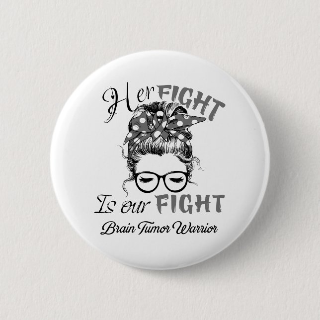Brain Tumour Awareness Month Ribbon Gifts 6 Cm Round Badge (Front)