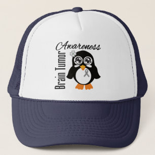 Brain Tumour Awareness Penguin Trucker Hat