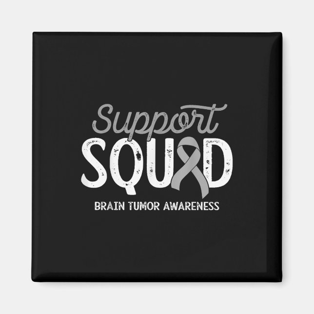Brain Tumour Awareness Support Squad Warrior Survi Magnet (Front)