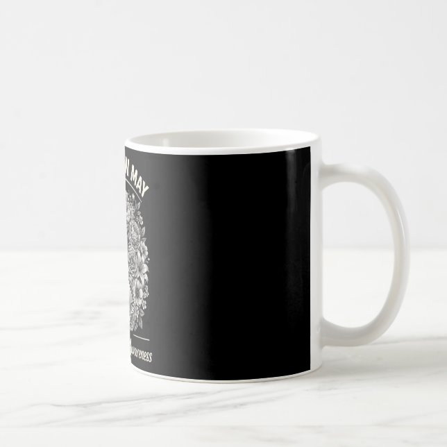 Brain tumour awareness wear grey in may strong coffee mug (Right)