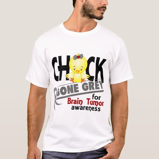Brain Tumour Chick Gone Grey 2 T-Shirt (Front)