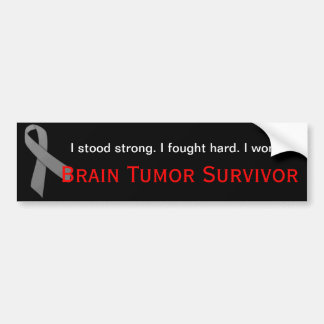Brain Tumour Survivor bumper sticker