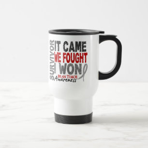 Brain Tumour Survivor It Came We Fought I Won Travel Mug