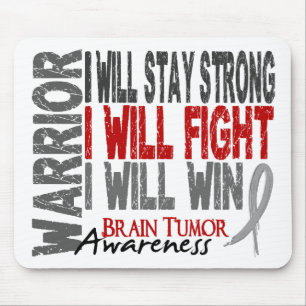 Brain Tumour Warrior Mouse Mat