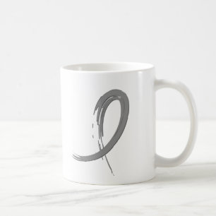 Brain Tumour's Grey Ribbon A4 Coffee Mug
