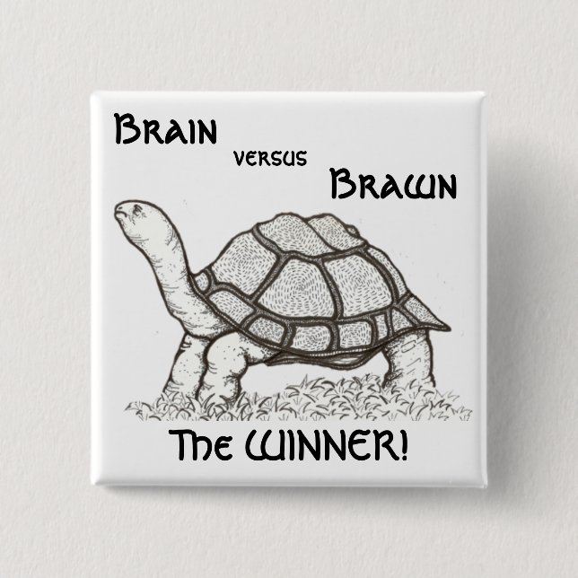 Brain vs. Brawn Badge (Front)