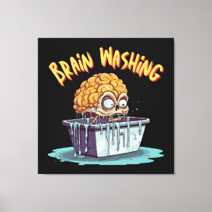Brain Washing Canvas Print