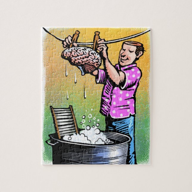 Brain Washing Puzzle (Vertical)