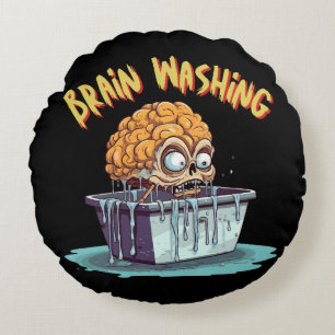 Brain Washing Round Cushion