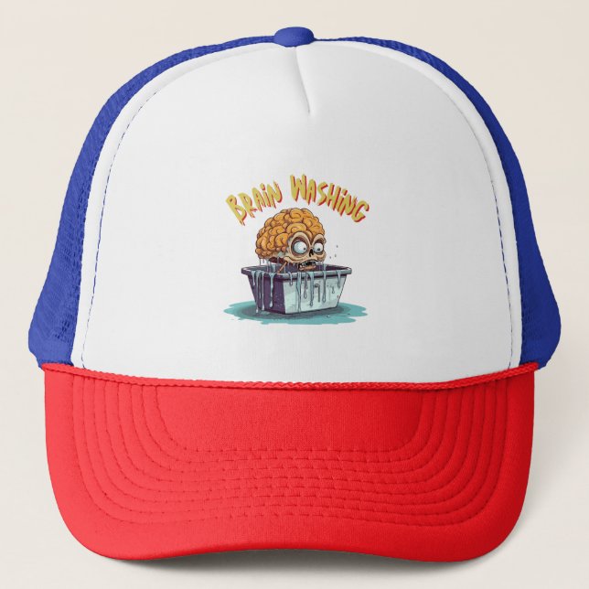 Brain Washing Trucker Hat (Front)