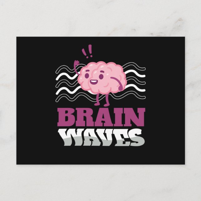 Brain Waves Neurology Science Postcard (Front)