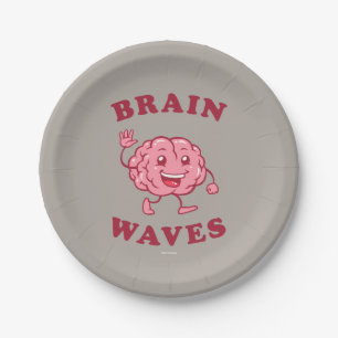 Brain Waves Paper Plate