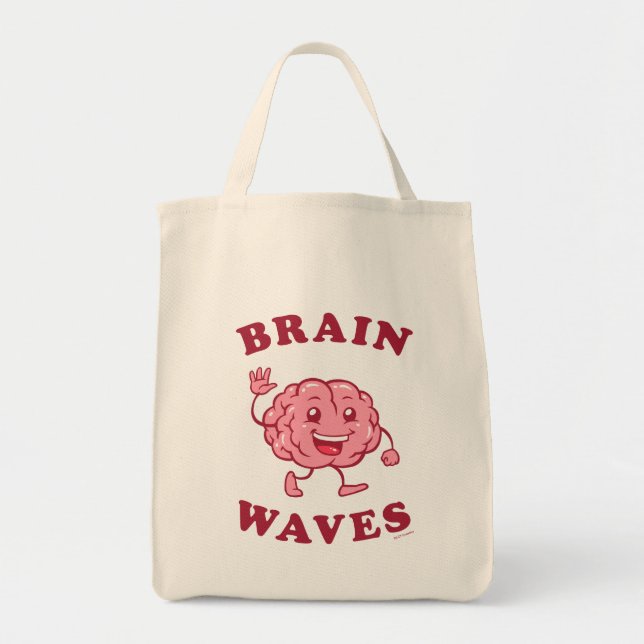 Brain Waves Tote Bag (Front)