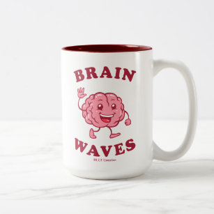 Brain Waves Two-Tone Coffee Mug