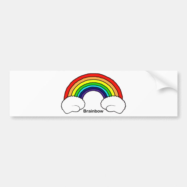 Brainbow Bumper Sticker (Front)