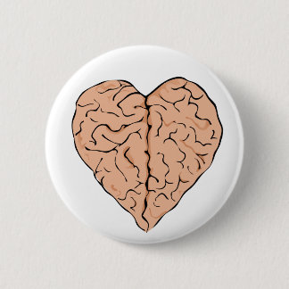 Brainheart 6 Cm Round Badge