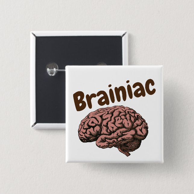 Brainiac Button (Front & Back)
