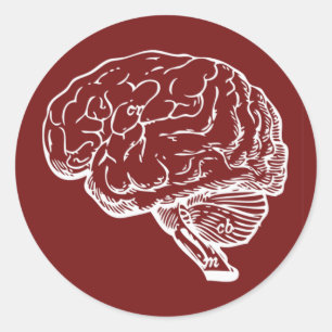 Brainiac Classic Round Sticker