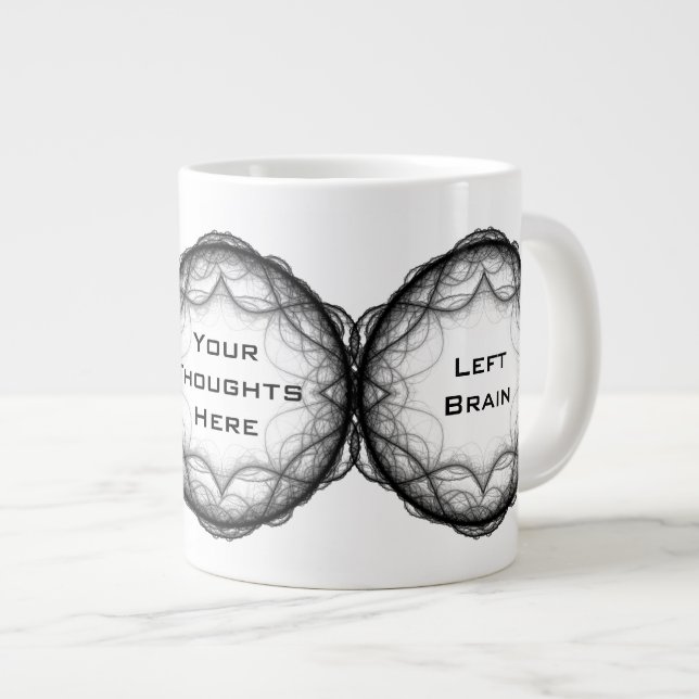 Brainiac Mug - Left Brain Right Brain Your Thought (Front Right)
