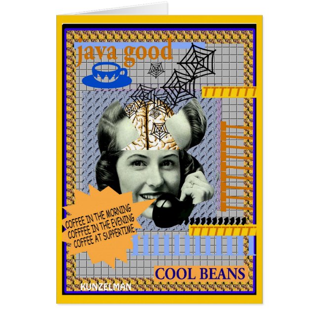 BRAINLADY CARD  COOL BEANS (Front)