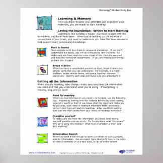 Brainology® Poster 5: Learning and Memory