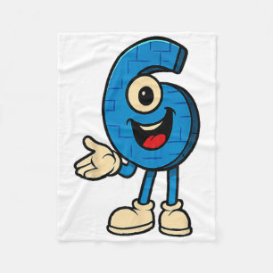 Brainrot 67 Meme Six Seven 6-7 Funny Internet Joke Fleece Blanket