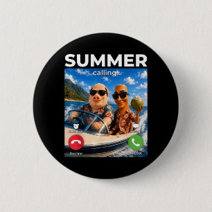 Brainrot Boat Brothers Summer Time Calling Meme 6 Cm Round Badge