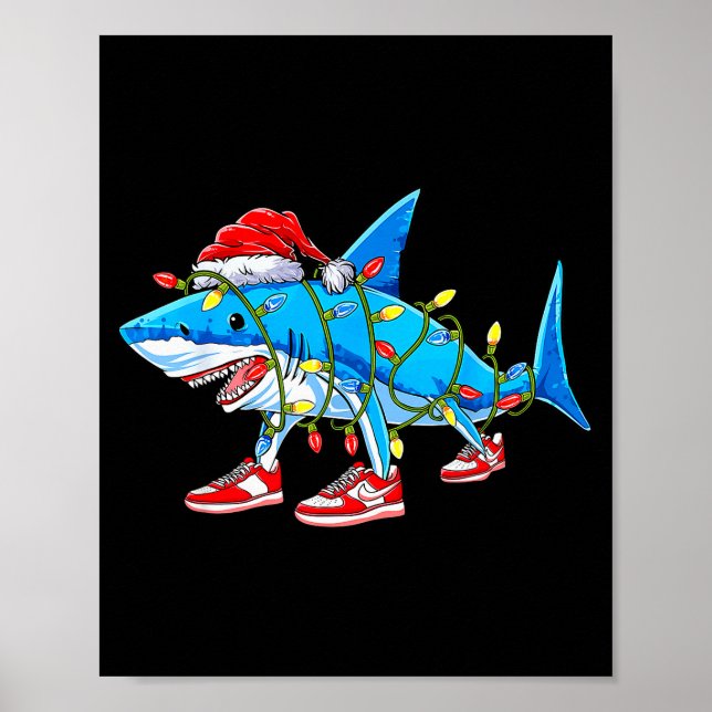 Brainrot Christmas Slang Gen Z Gen Alpha Meme Shar Poster (Front)