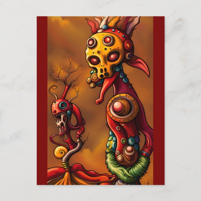 Brainrot - Ken Gauge Surreal Art Postcard (Front)