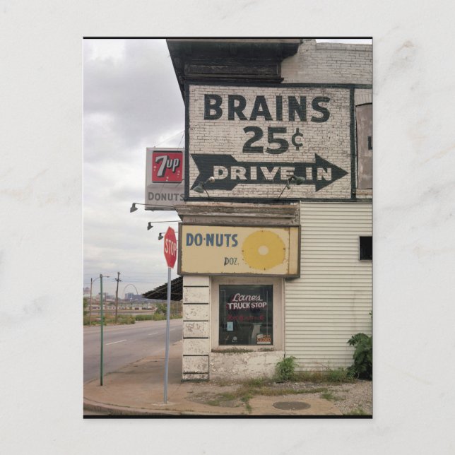 Brains 25 Cents Postcard (Front)
