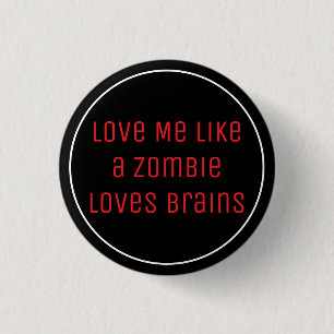 Brains 3 Cm Round Badge