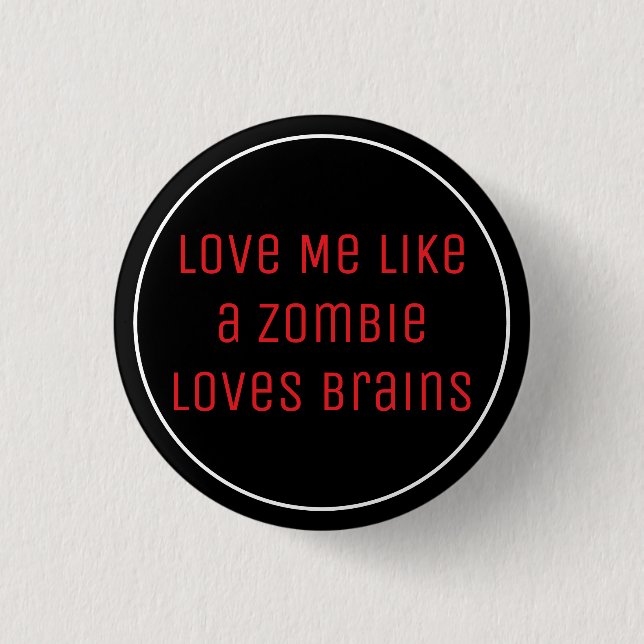 Brains 3 Cm Round Badge (Front)