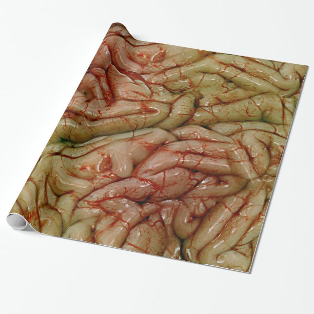 Brains, BrainZZ BRAINZZZ Wrapping Paper (Unrolled)
