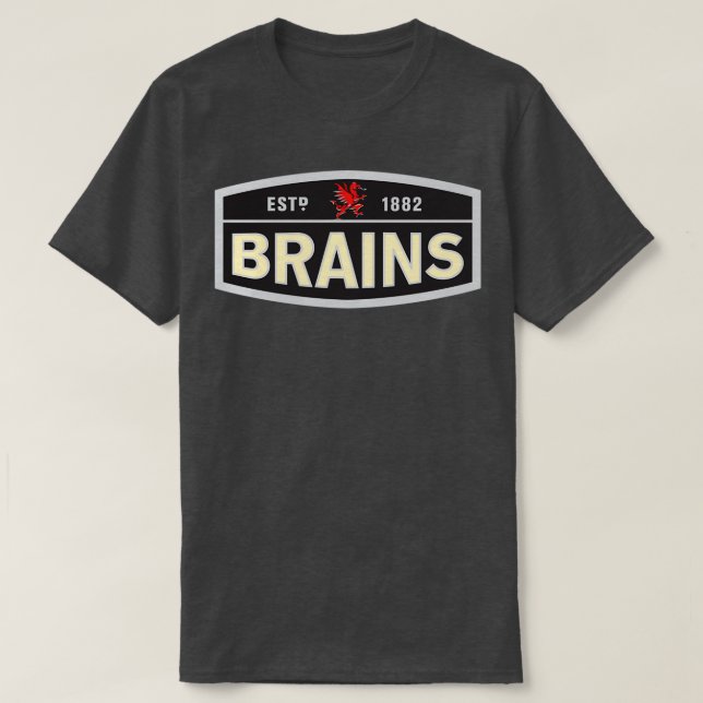Brains Brewing T T-Shirt (Design Front)
