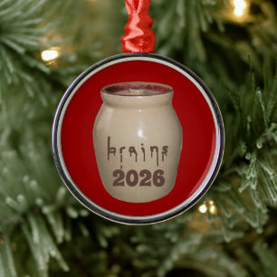 Brains Cookie Jar Ornament