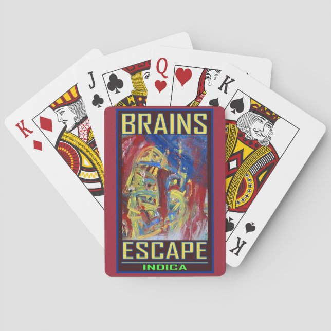 BRAINS ESCAPE INDICA PLAYING CARDS (Back)