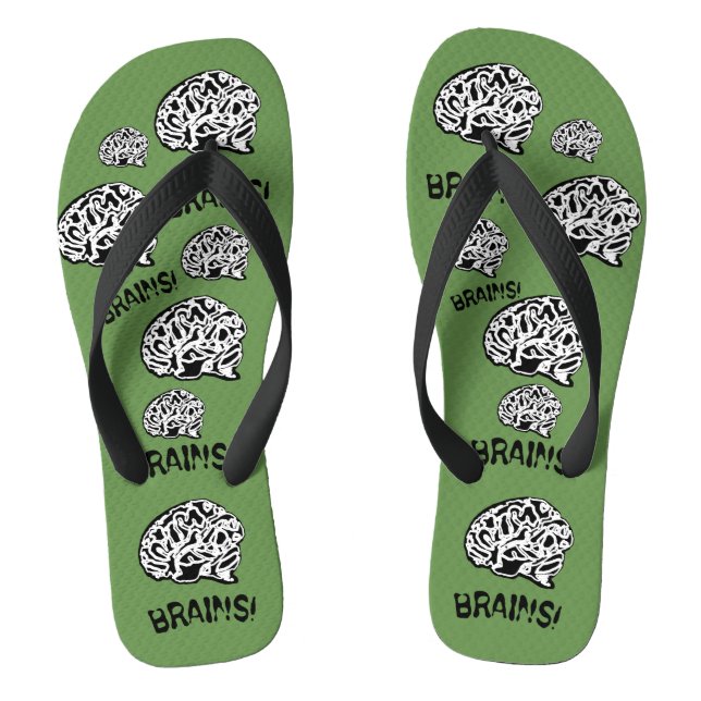 BRAINS! FLIP FLOPS (Footbed)