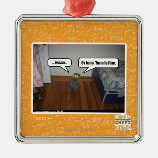 brains metal tree decoration (Front)