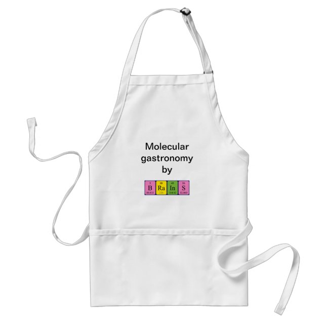 Brains periodic table name apron (Front)