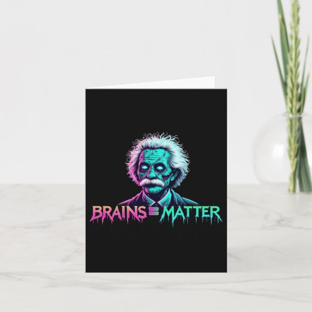 Brains = Sticker  Card (Front)