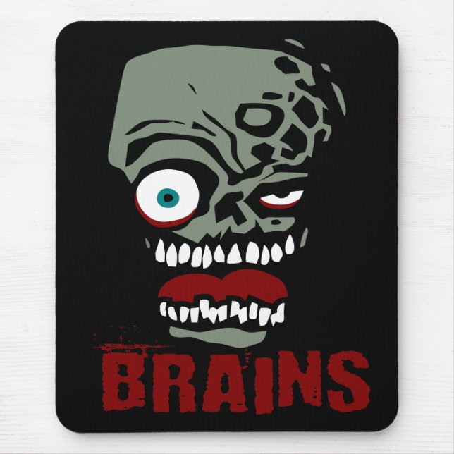 Brains zombie mouse mat (Front)