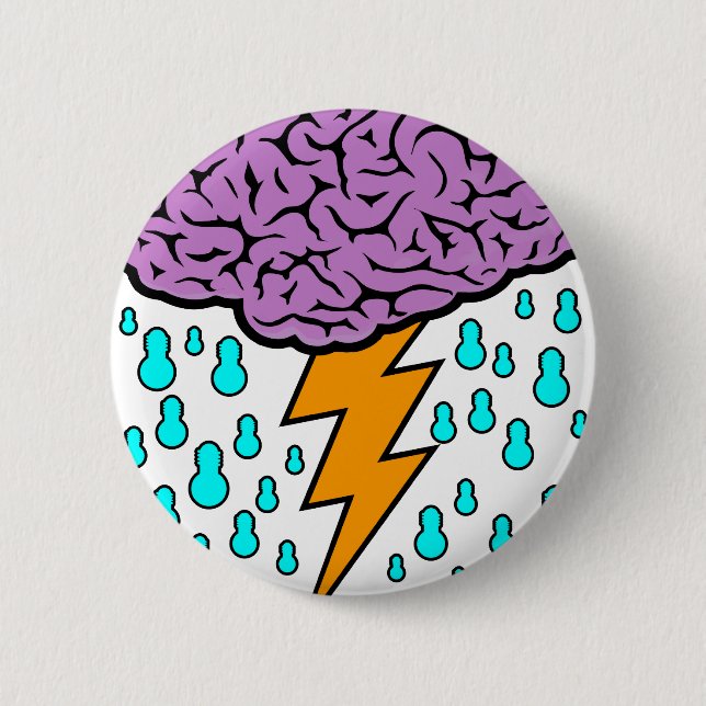 Brainstorm 6 Cm Round Badge (Front)