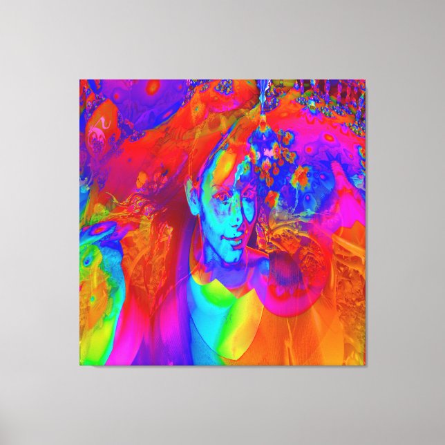 Brainstorm in colour canvas print (Front)