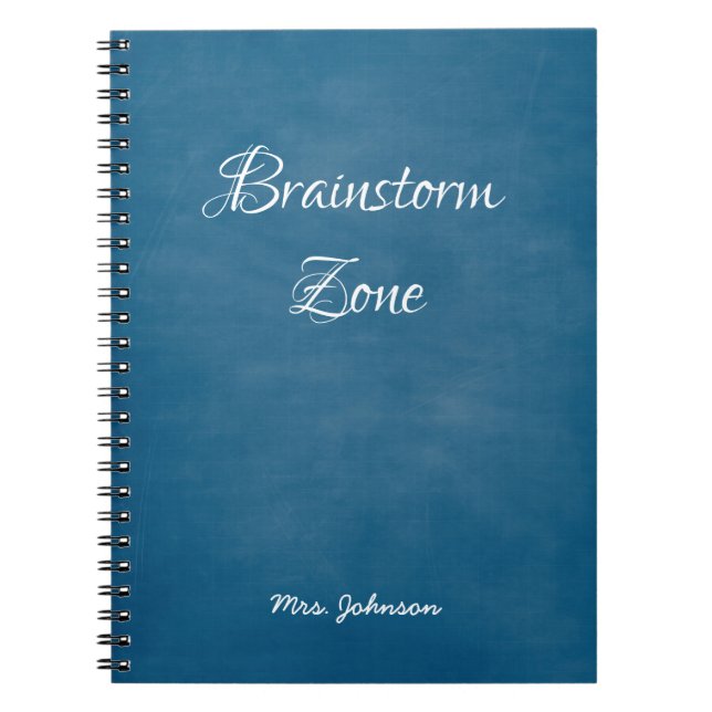 Brainstorm  Zone Blue Notebook (Front)