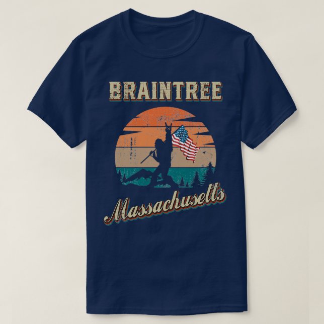 Braintree Massachusetts T-Shirt (Design Front)