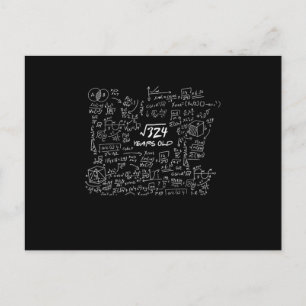 Brainy 50th Birthday 50 Years Old Mathematician 32 Postcard