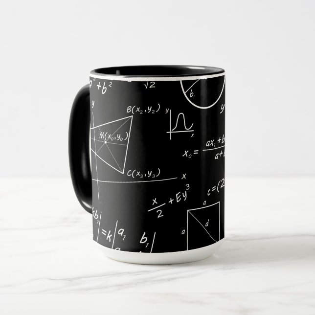 Brainy blackboard combo large mug (Front Left)